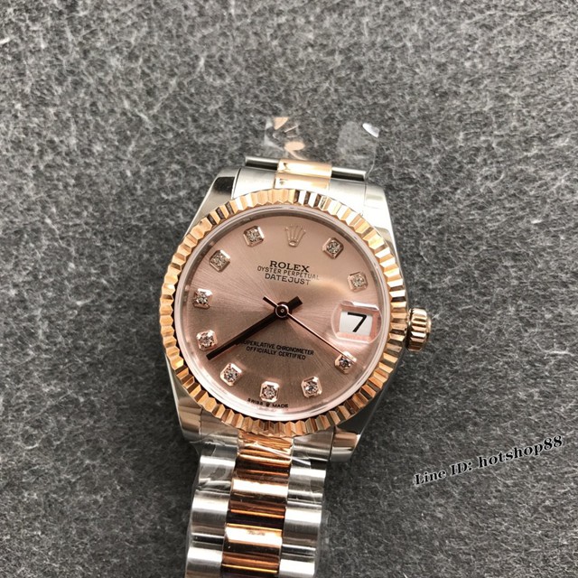 劳力士专柜复刻高端女士手表 Rolex蚝式恒动日志型31mm系列腕表 gjs2643